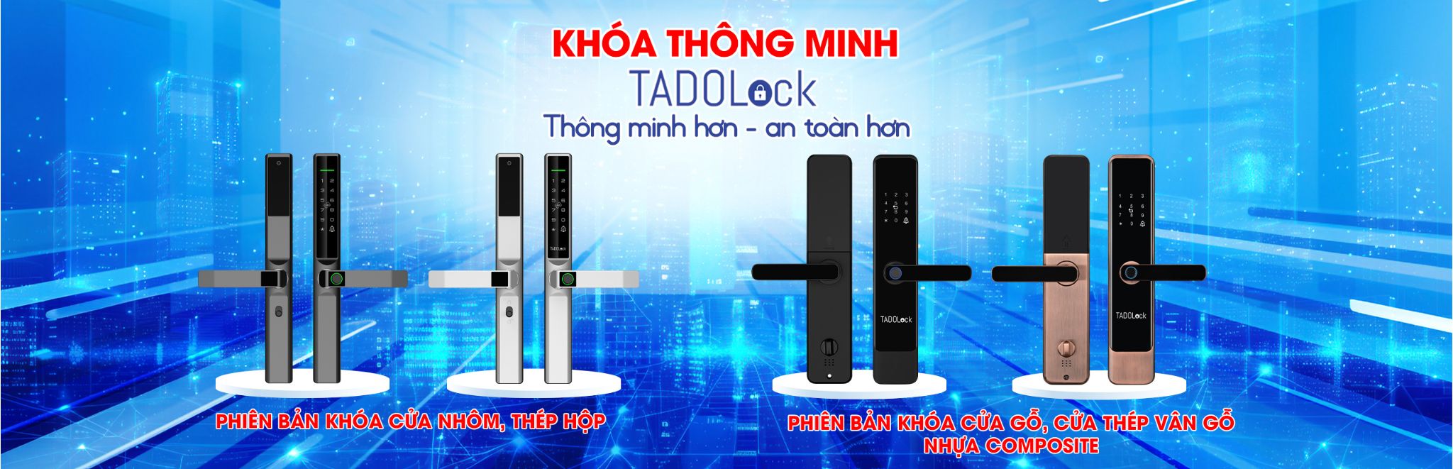 Khóa cửa thông minh Tadolock của Hunonic